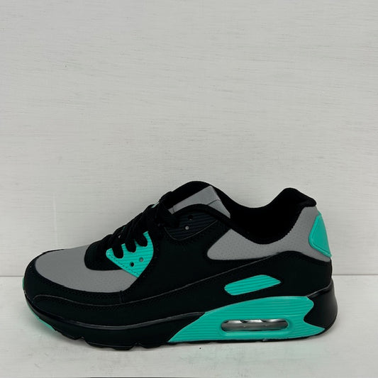 Air sneakers zwart grijs blauw