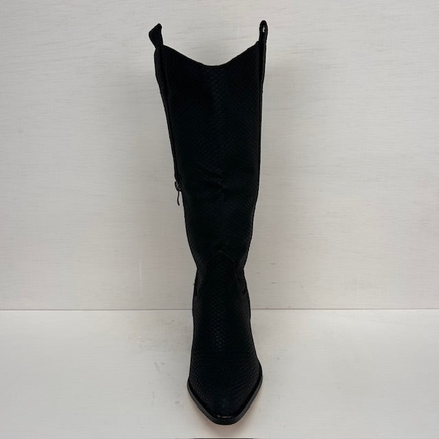 Hoge cowboylaarzen met gaaf design zwart