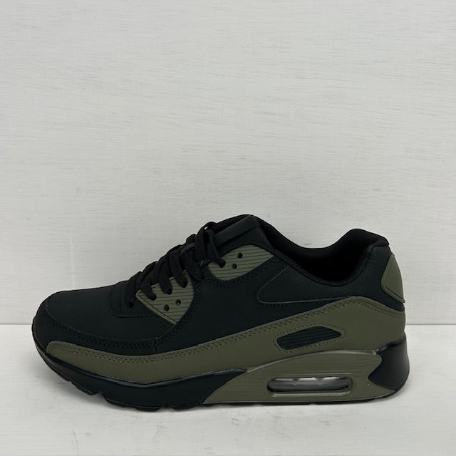 Air sneakers zwart groen (verkrijgbaar van maat 36 t/m maat 45)