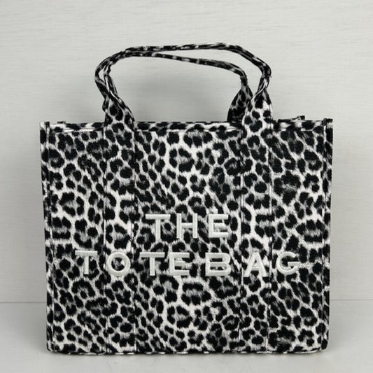The tote bag panter grijs
