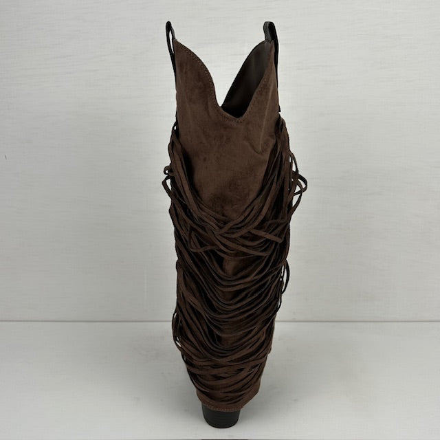 Trendy cowboylaarzen met gave flap bruin