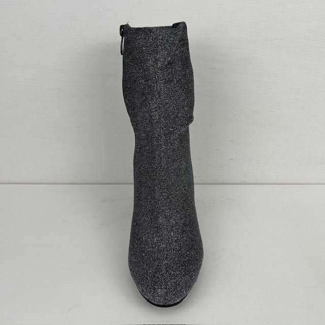 Glitter soklaarsje zilver