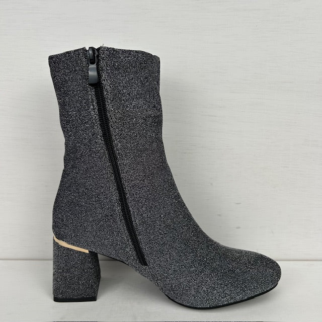 Glitter soklaarsje zilver