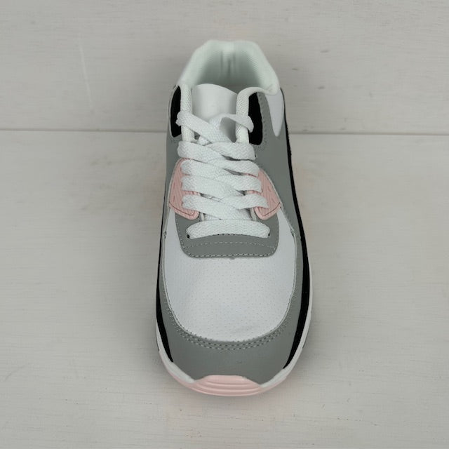 Air sneakers wit zwart lichtroze