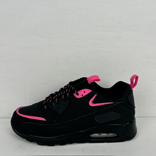 Gave air sneakers zwart roze