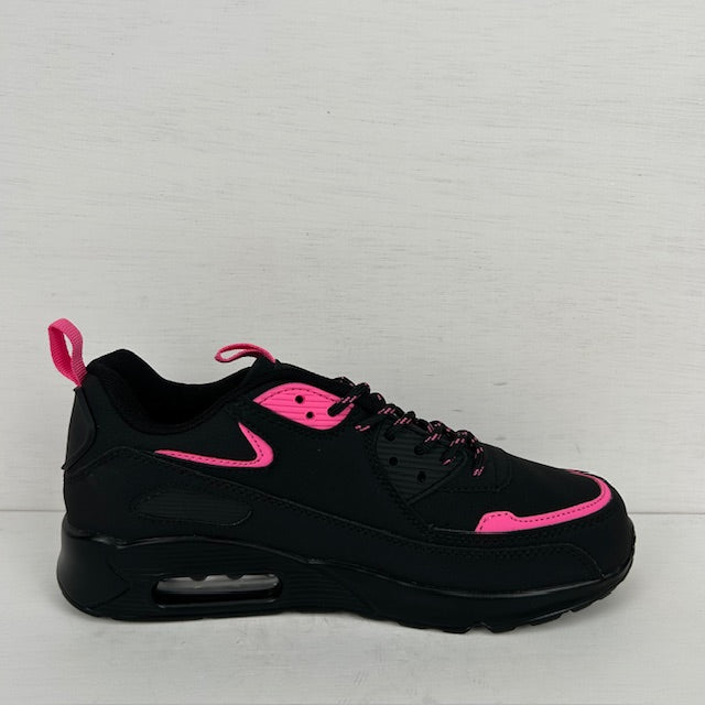 Gave air sneakers zwart roze