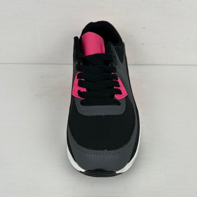 Air sneakers zwart grijs roze