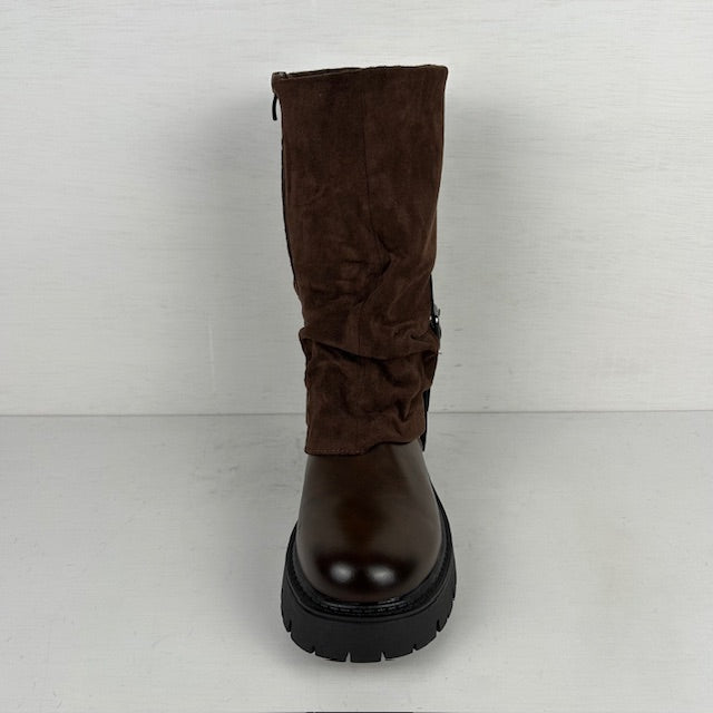 Stoere boots met gespje bruin