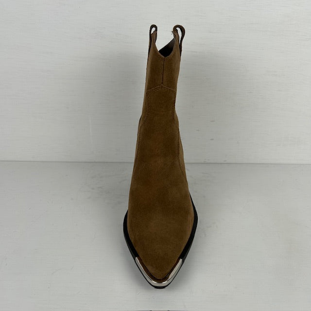 Real leather cowboylaarsjes met gaaf design camel