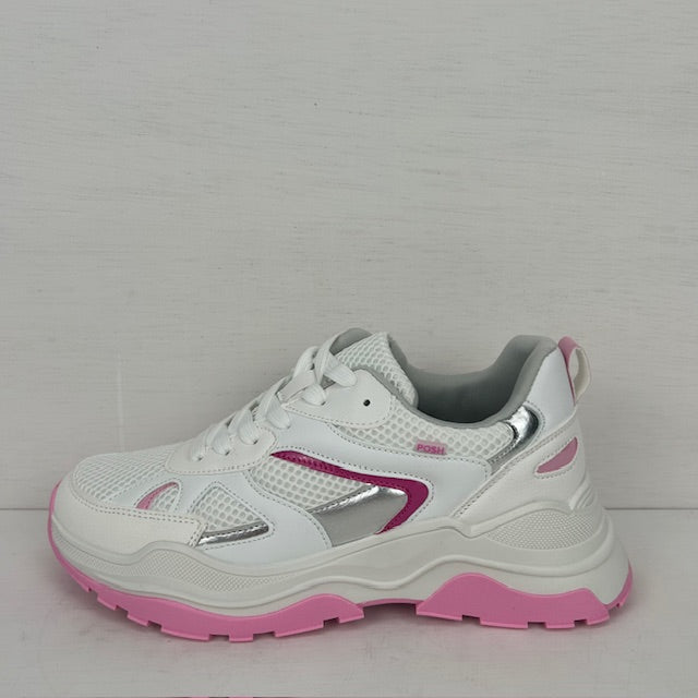 POSH by Poelman sneakers white/pink