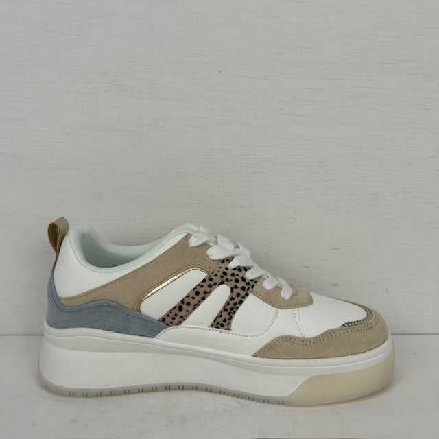 POSH by Poelman sneakers beige combinatie