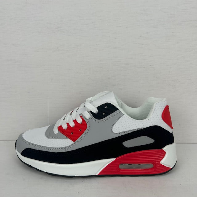 Air sneaker rood wit (verkrijgbaar van maat 36 t/m 45)