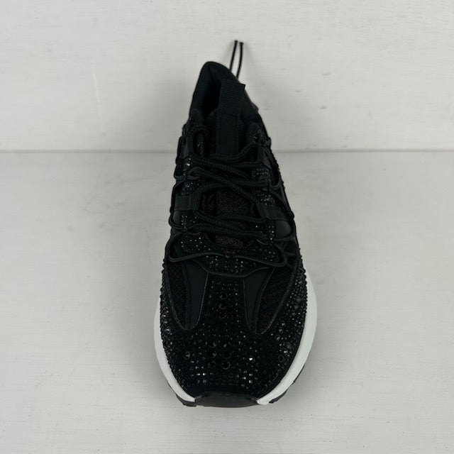 Sneakers met shiny details zwart