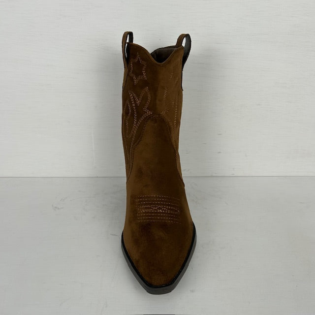 Cowboylaarsje suèdine lichtbruin