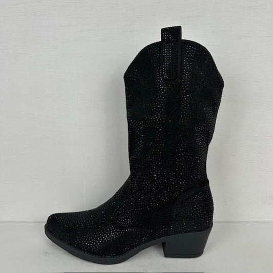 Shiny cowboylaarzen zwart