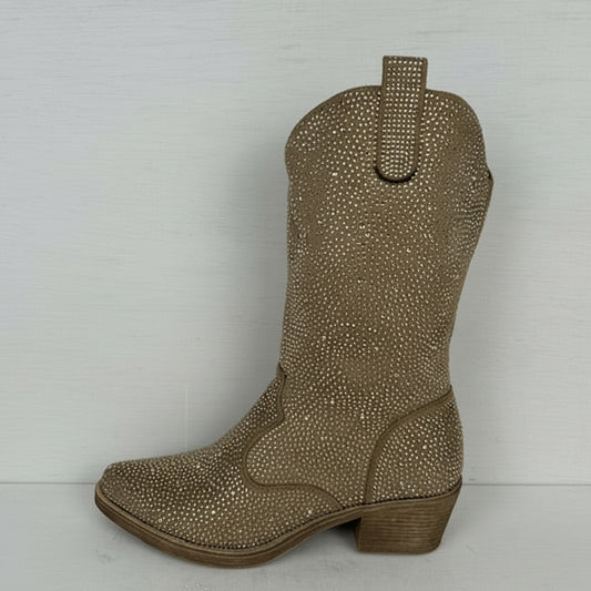 Shiny cowboylaarzen khaki