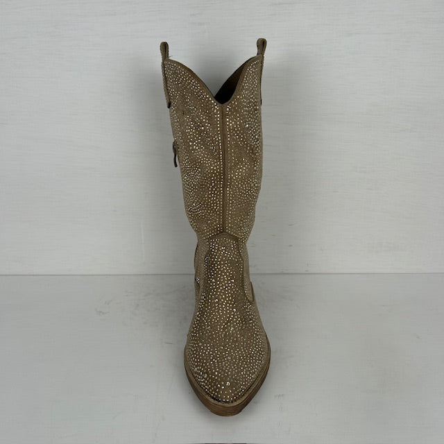 Shiny cowboylaarzen khaki