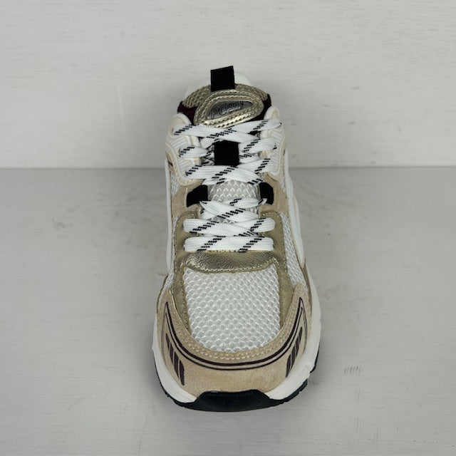 Posh by Poelman trendy sneakers white with beige combination