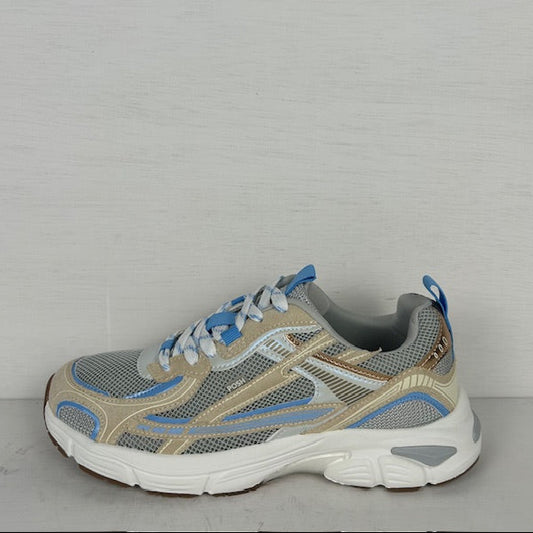 Posh by Poelman trendy sneakers white with blue combination