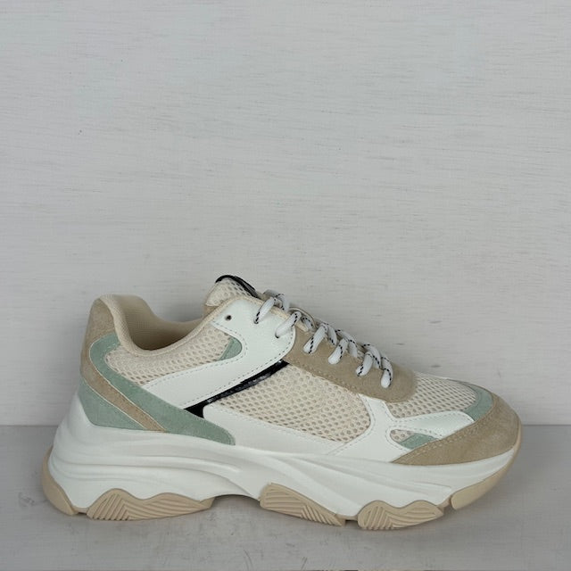 Posh by Poelman gigi sneakers white with green combination