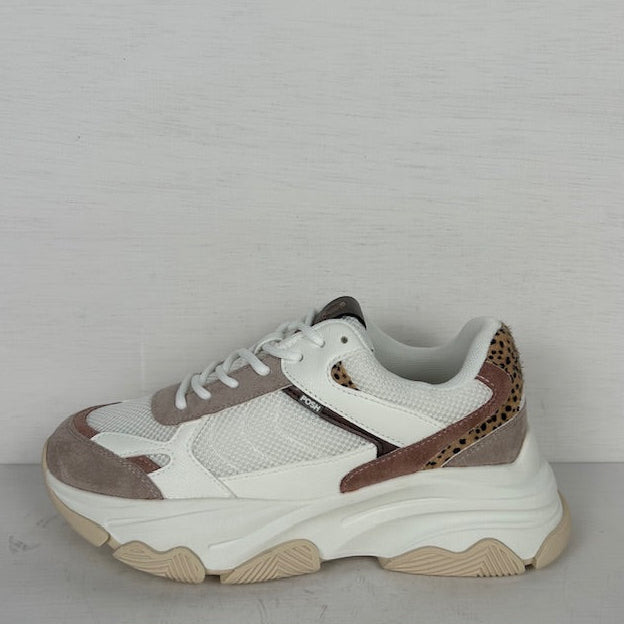 Posh by Poelman gigi sneakers white with pink combination