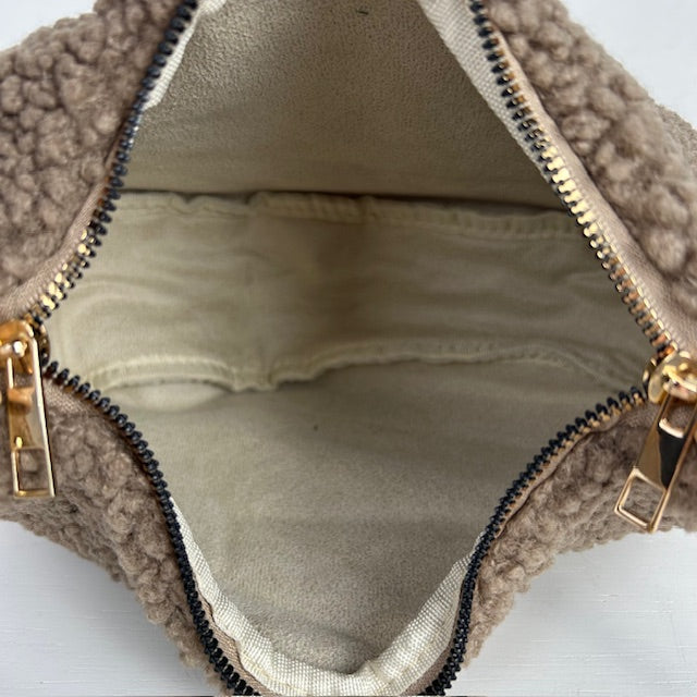 Teddy schoudertasje met portemonnee khaki