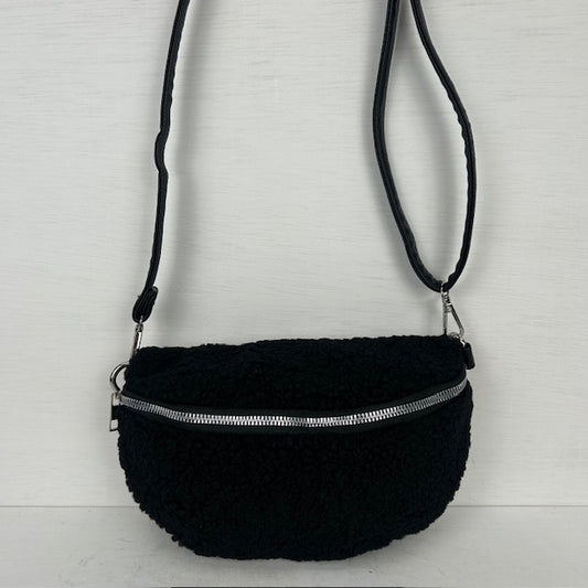 Teddy crossbody tasje zwart