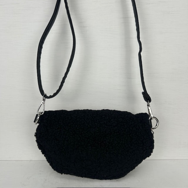 Teddy crossbody tasje zwart