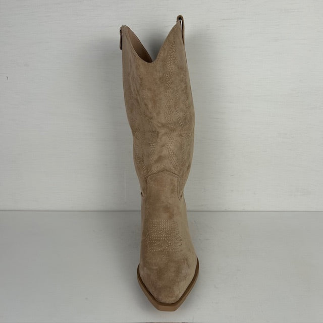 Leuke suèdine cowboylaarzen khaki