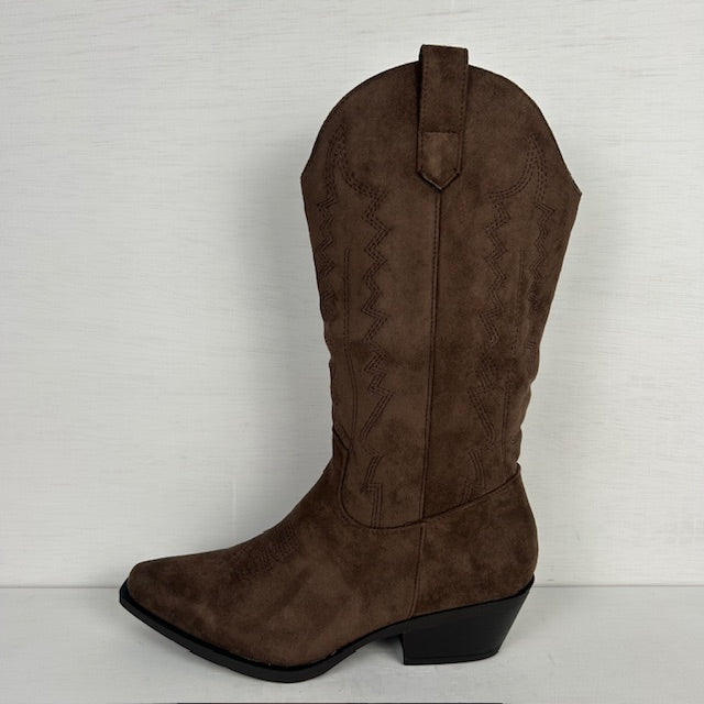 Leuke suèdine cowboylaarzen bruin