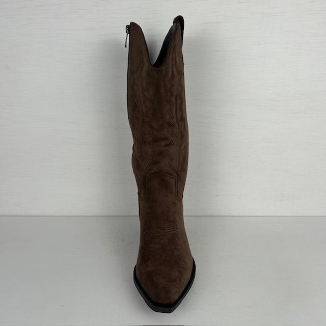 Leuke suèdine cowboylaarzen bruin