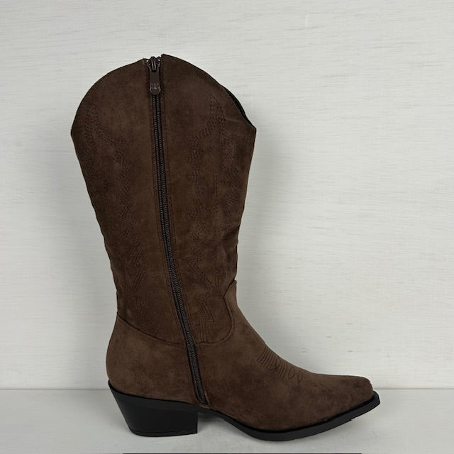 Leuke suèdine cowboylaarzen bruin