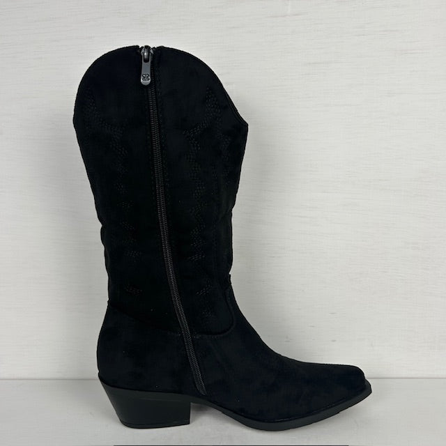 Leuke suèdine cowboylaarzen zwart