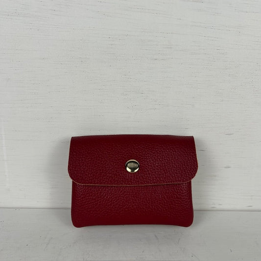 Leatherlook portemonneetje rood