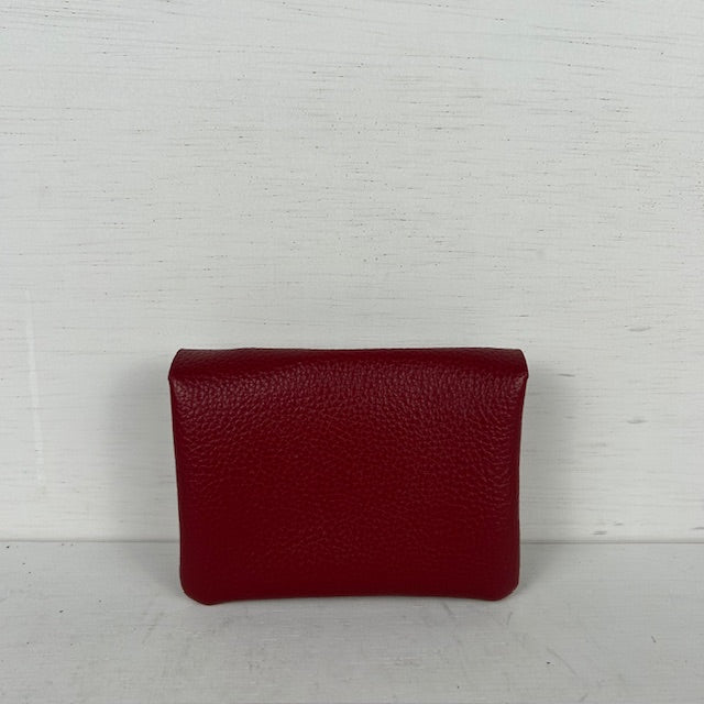 Leatherlook portemonneetje rood