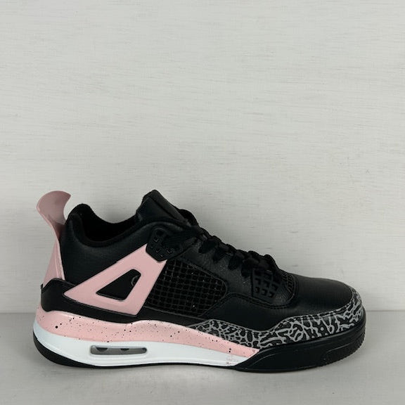 Trendy air sneakers zwart roze