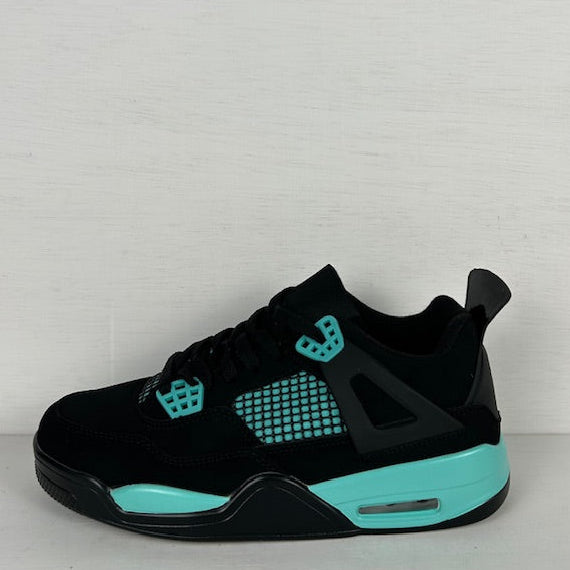 Trendy air sneakers zwart blauw