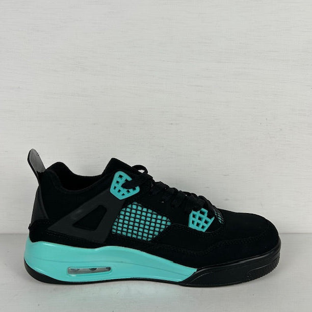 Trendy air sneakers zwart blauw