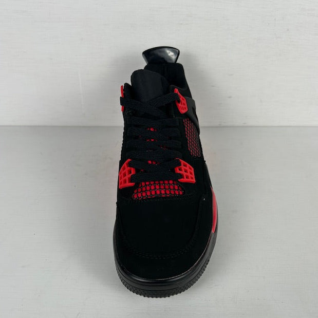 Trendy air sneakers zwart rood