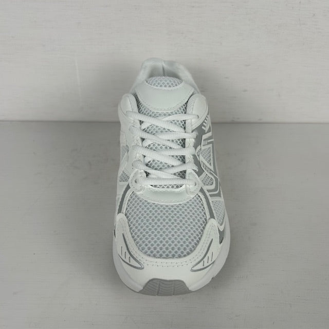 Trendy sneakers met sportieve look wit