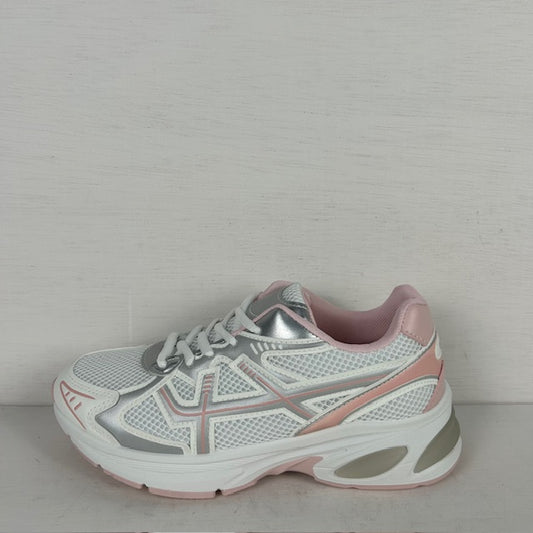 Trendy sneakers met sportieve look roze