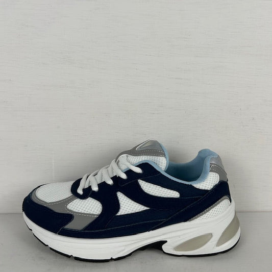 Gave sneakers met sportieve look blauw