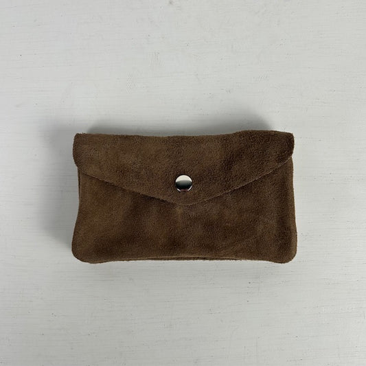 Real leather portemonnee bruin