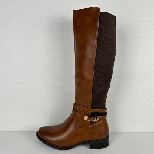 Laarzen met elastiek en gespje camel