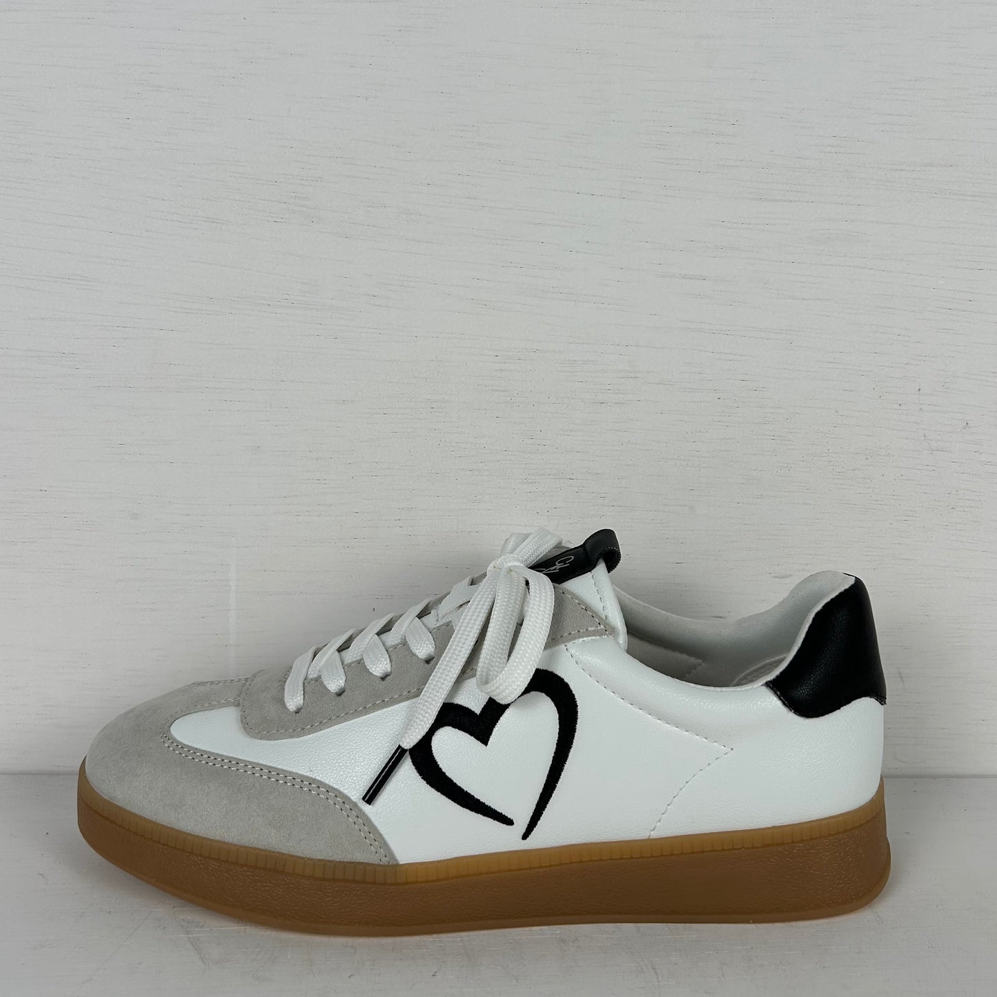 Marco Tozzi retro sneakers wit zwart