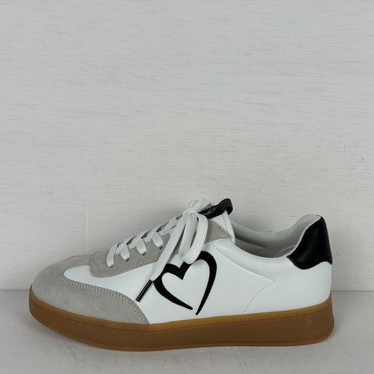 Marco Tozzi retro sneakers wit zwart
