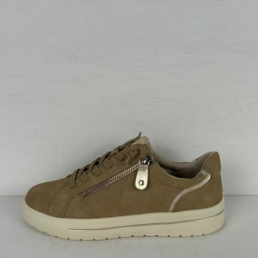 Jana sneakers met ritsje sand
