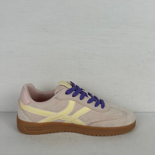 Posh by Poelman retro sneakers yellow with combination