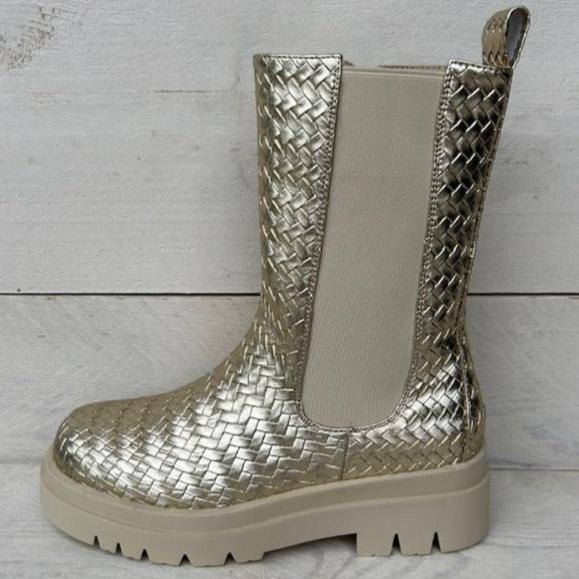 Trendy boots goud