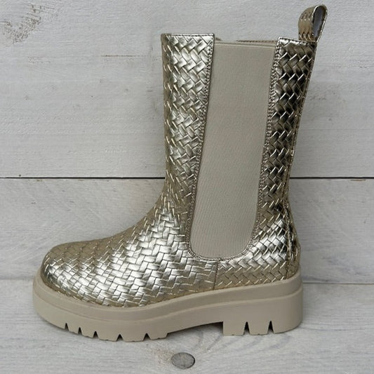 Trendy boots goud